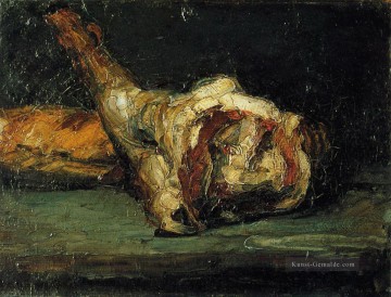  Cezanne Galerie - Still Life Brot und Lammkeule Paul Cezanne
